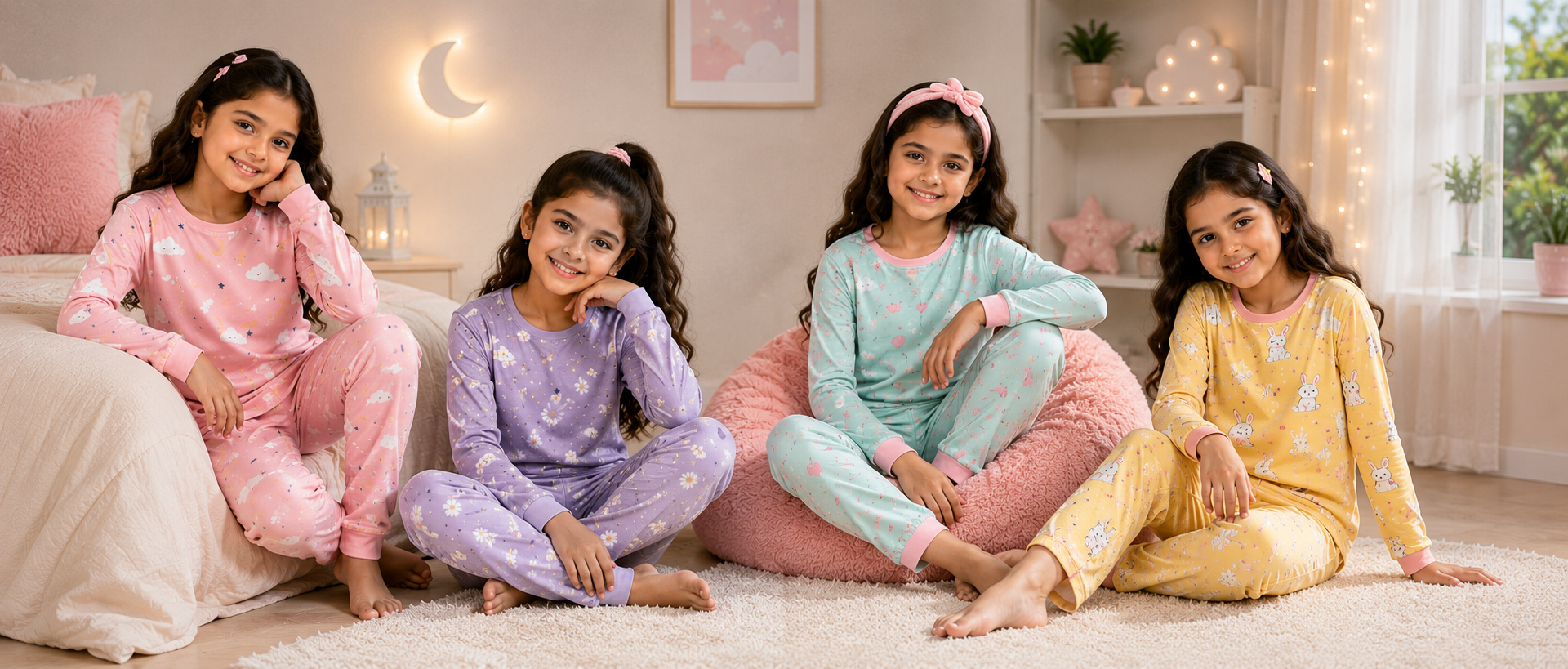 Girl's night suits